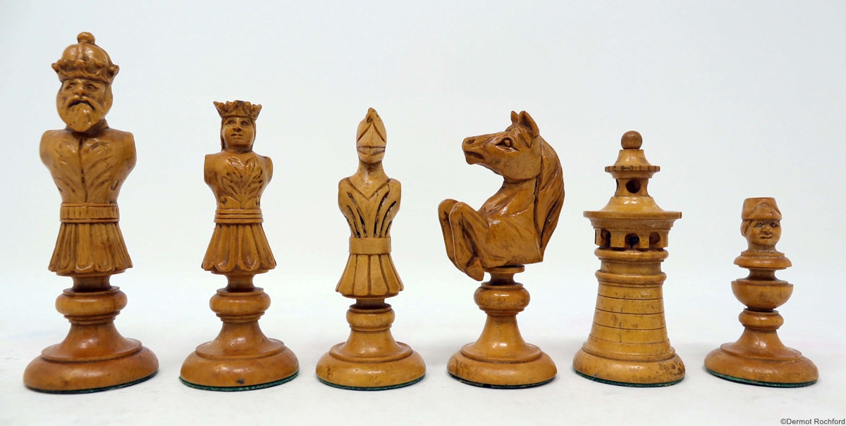 Antique Bust Chess Set