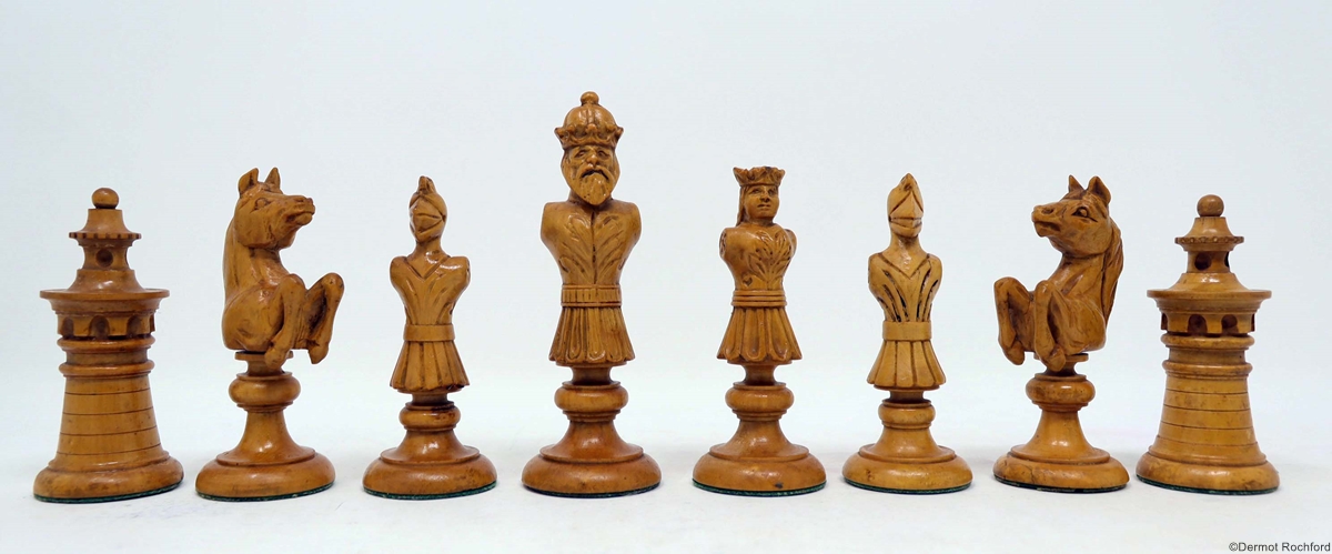 Antique Bust Chess Set