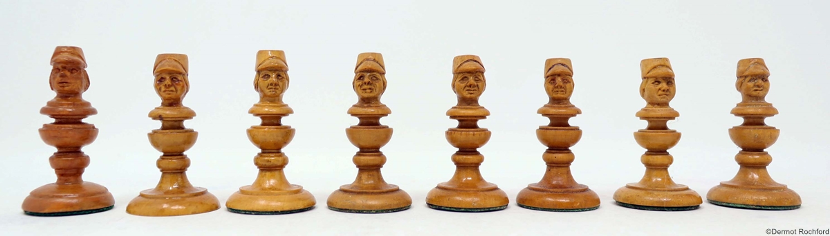 Antique Bust Chess Set