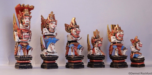  Vintage Balinese Chess Set