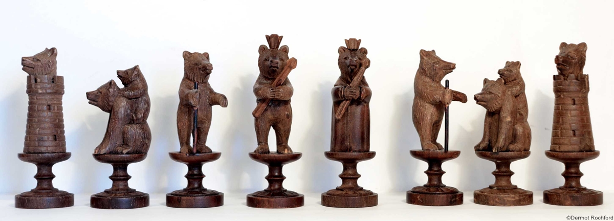 Antique Bears of Berne Chess Set