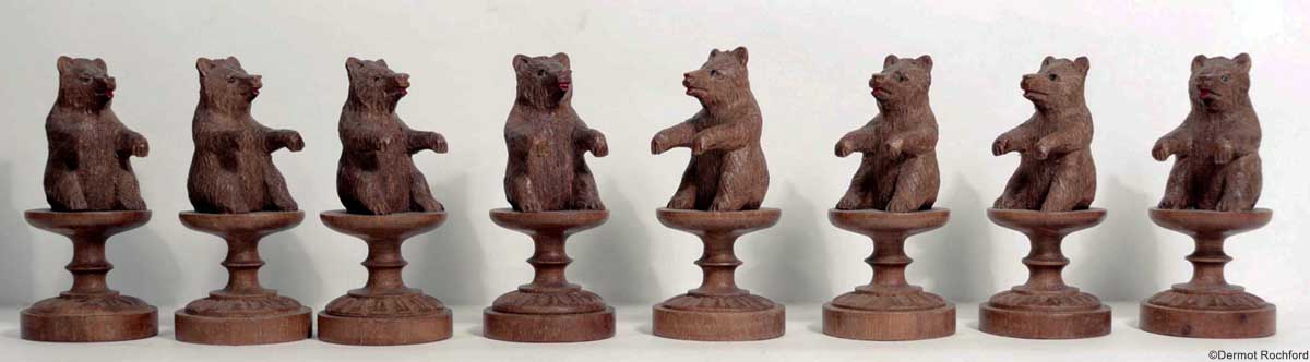 Antique Bears of Berne Chess Set