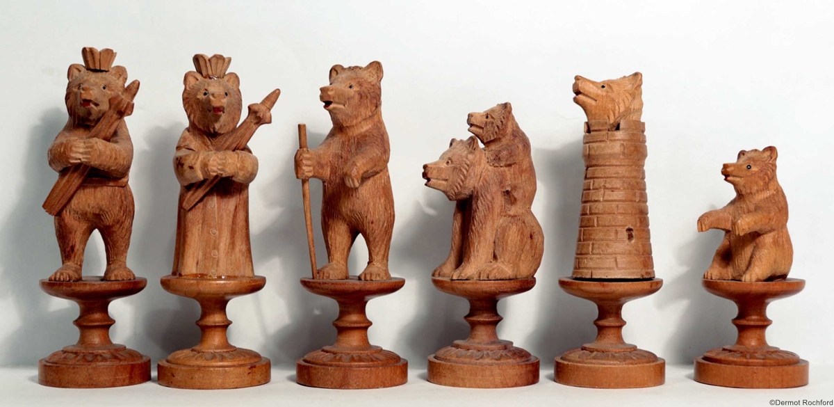 Antique Bears of Berne Chess Set