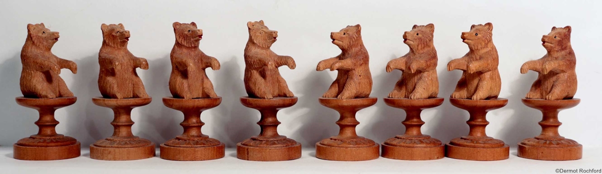 Antique Bears of Berne Chess Set