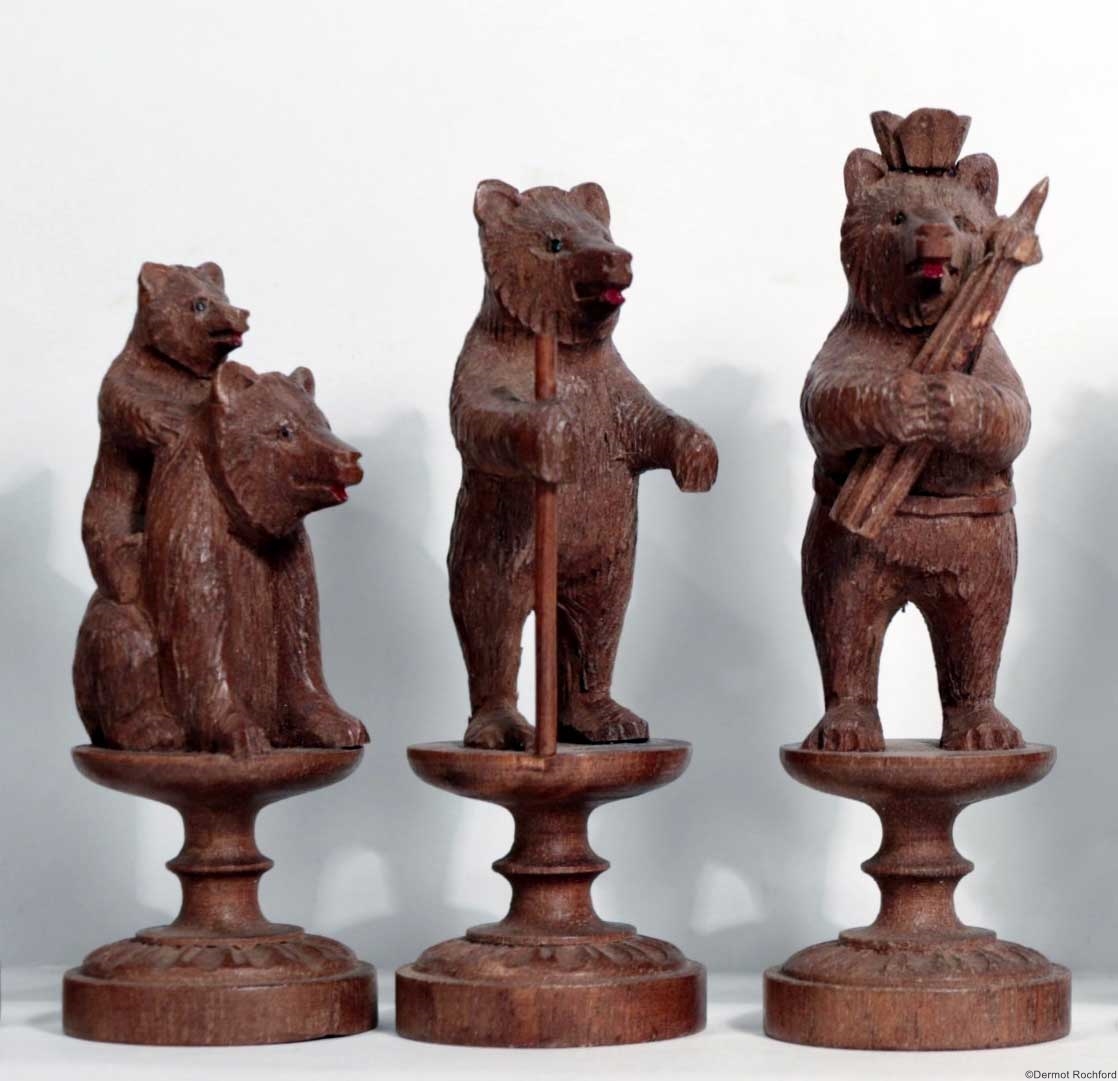 Antique Bears of Berne Chess Set