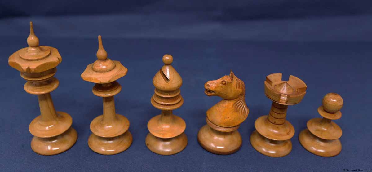 Antique Coffee House Chess Set