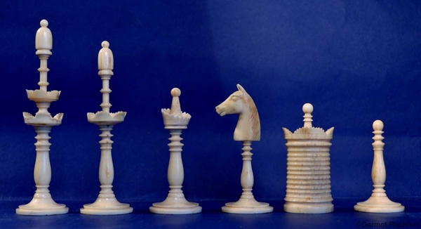 Antique Danish Chess Set