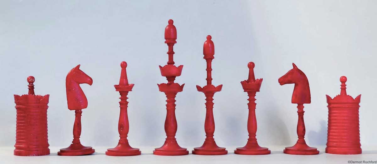 Antique Danish Chess Set