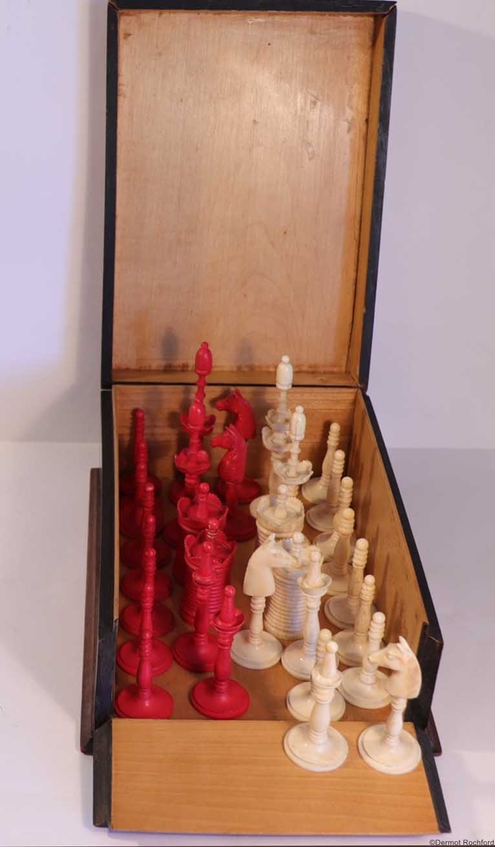 Antique Danish Chess Set