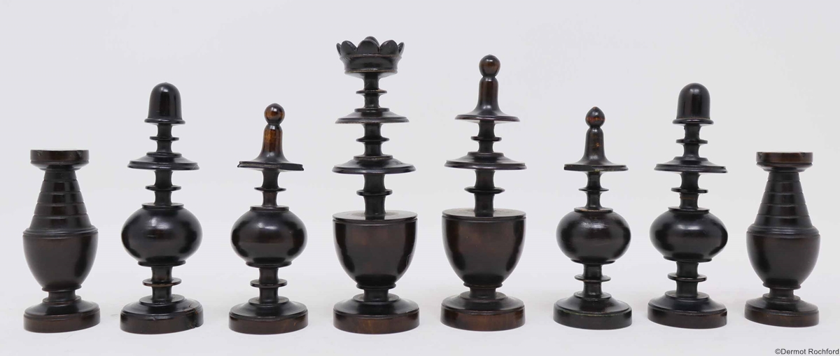 Vintage French Directoire Chess Set