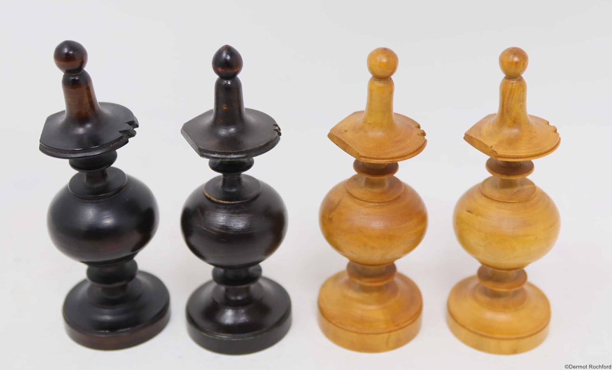 Vintage French Directoire Chess Set