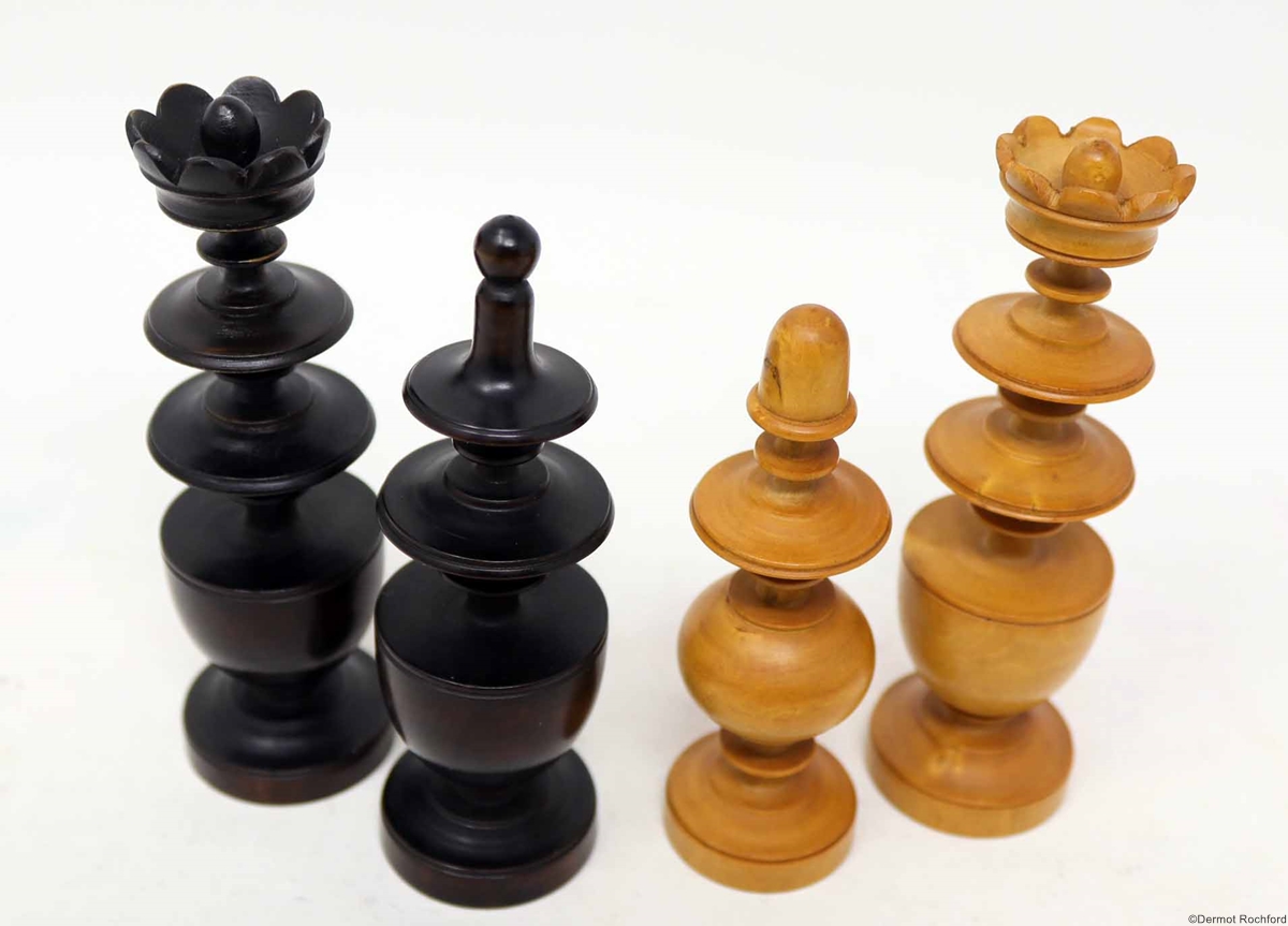 Vintage French Directoire Chess Set