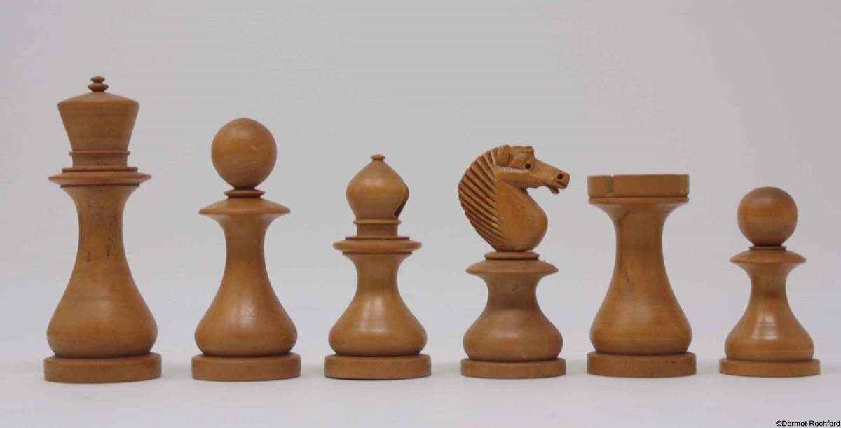 Rare Antique Dublin Chess Set