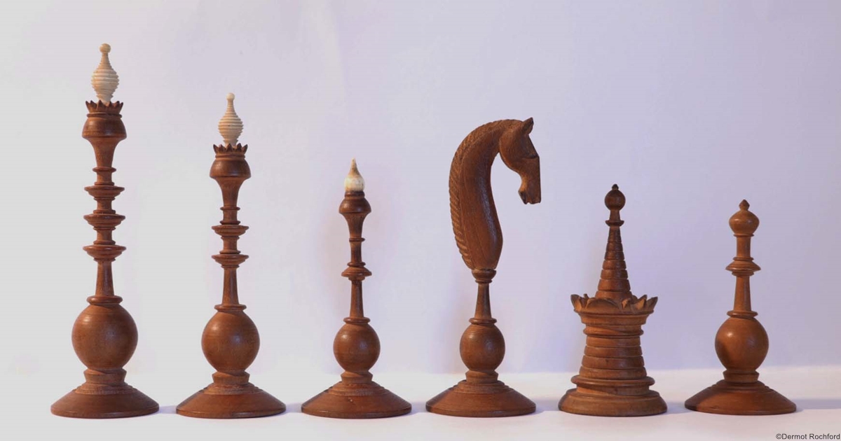 Antique Dutch Chess Set