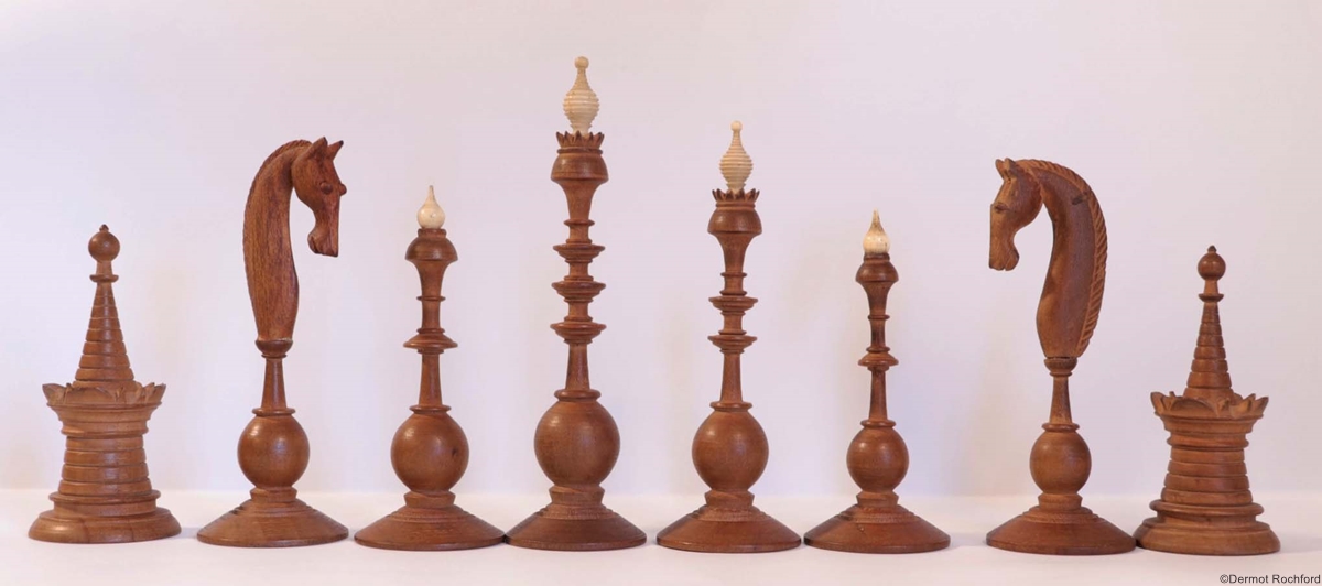 Antique Dutch Chess Set