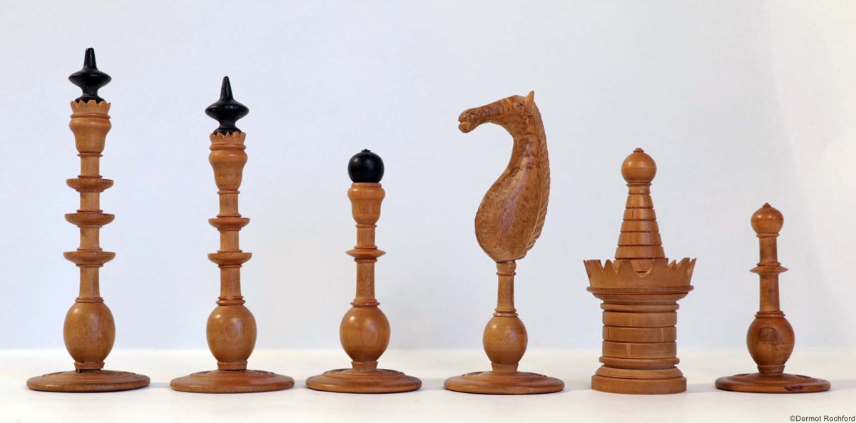 Antique Dutch Chess Set