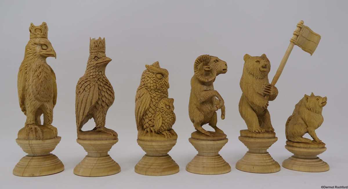 Carved Chess Set