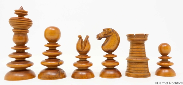 Quality Antique English Chess Set