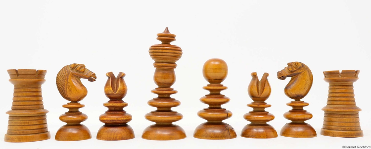 Antique English Chess Set