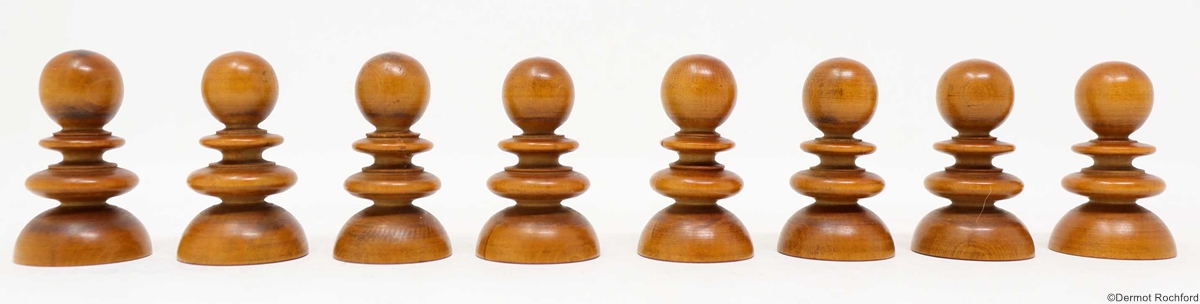 Antique English Chess Set