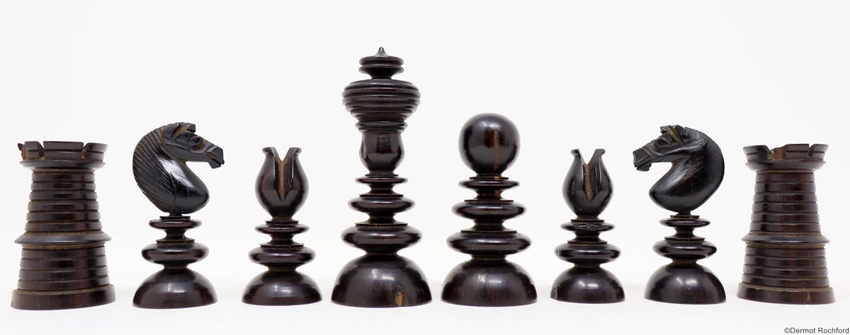 Antique English Chess Set