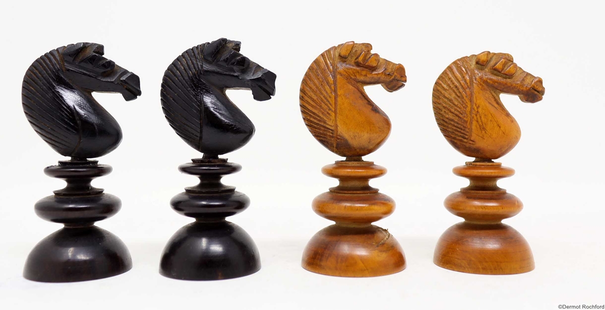 Antique English Chess Set