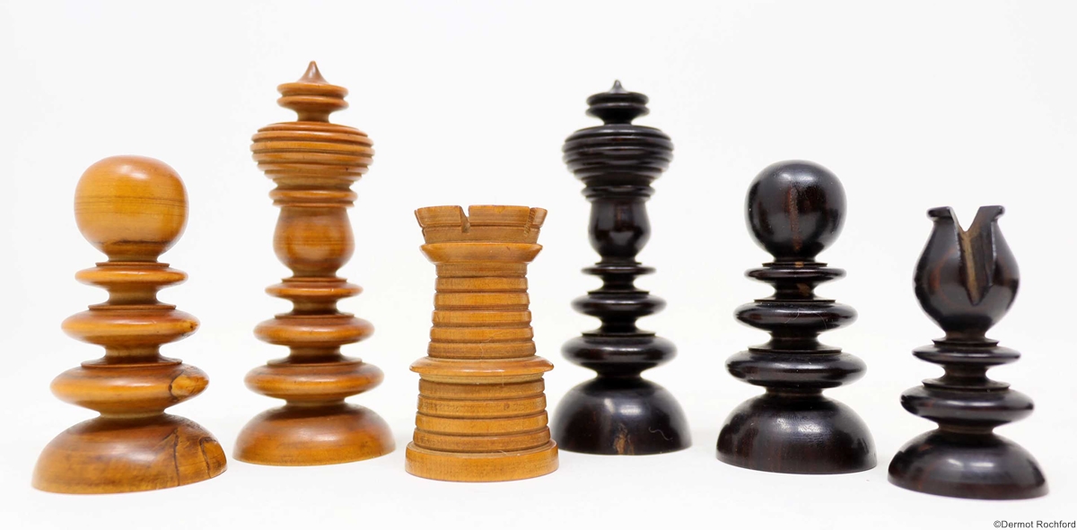 Antique English Chess Set