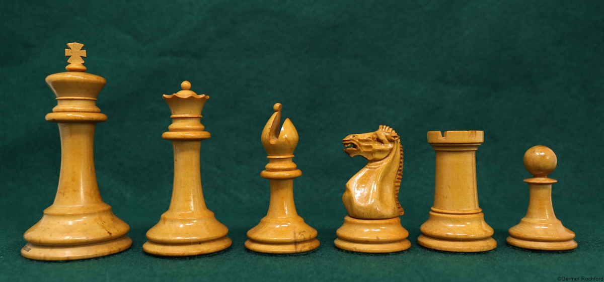 Antique Jaques Club Chess Set