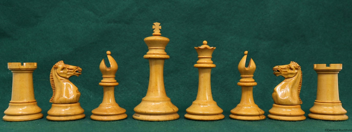 Antique Jaques Club Chess Set