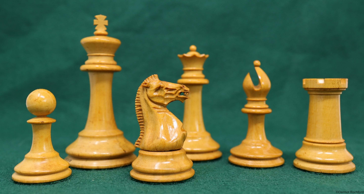 Antique Jaques Club Chess Set