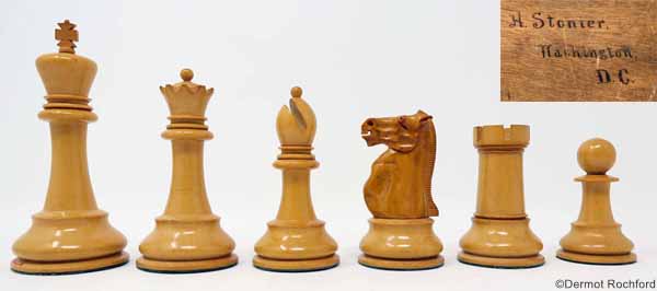 Antique Jaques Stonier chess set,