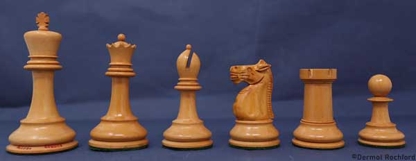 Antique Jaques Club chess set,