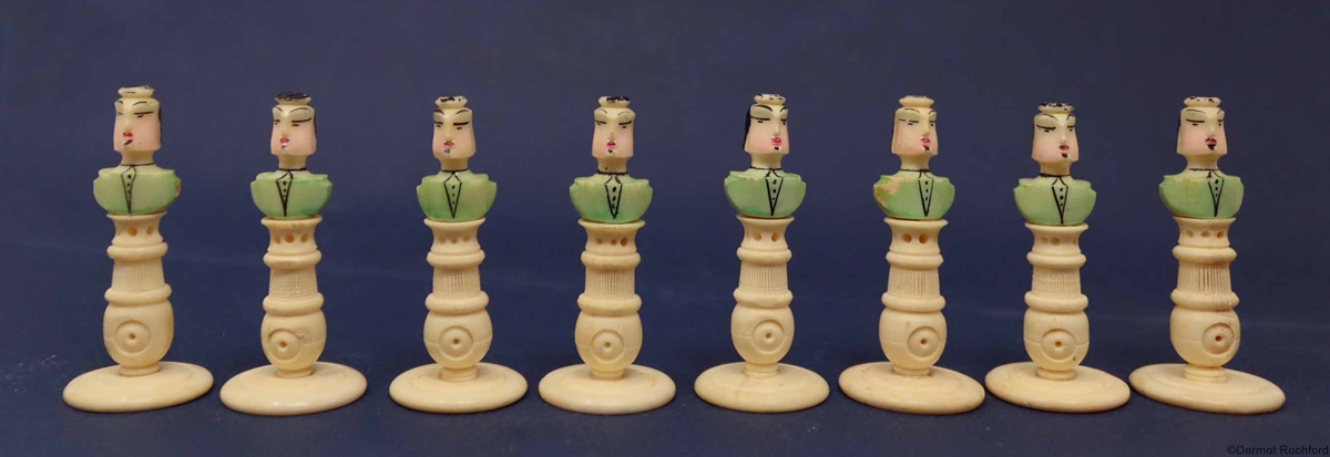 Antique Mexican Pulpit Chess Set