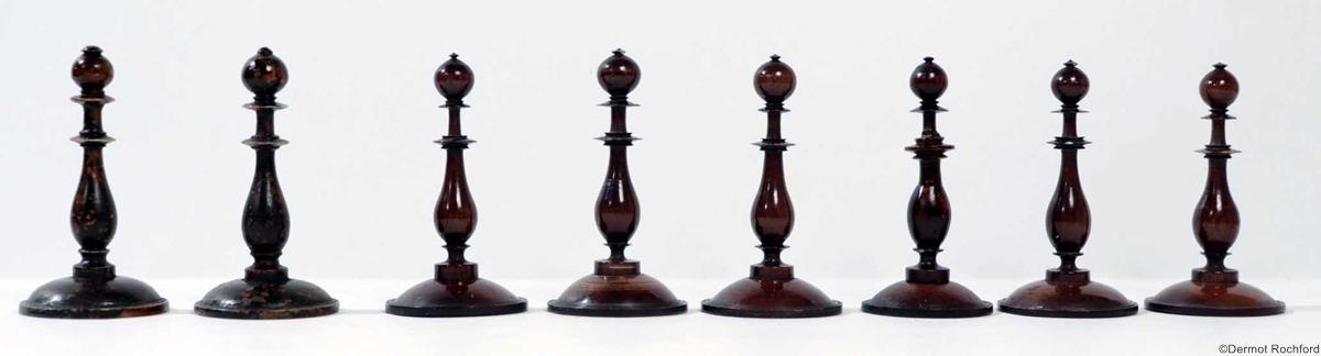 Antique Bone Selenus Chess Set