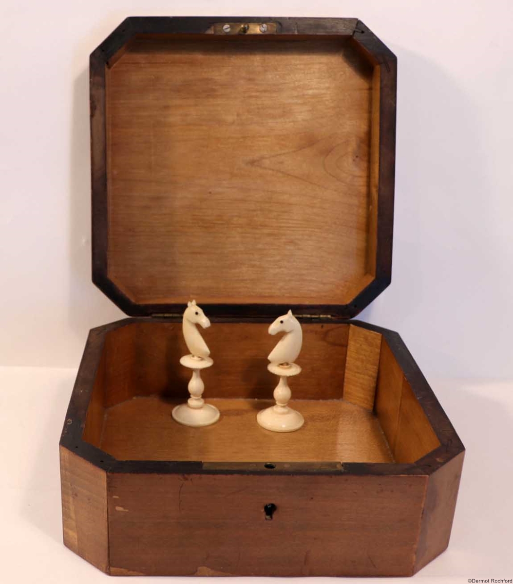 Antique Bone Selenus Chess Set