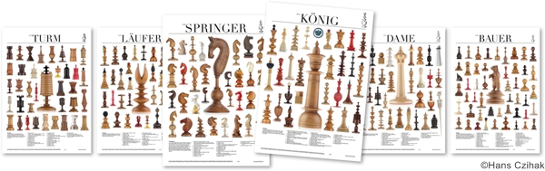 Hans Chess Piece Fine Art Print Set