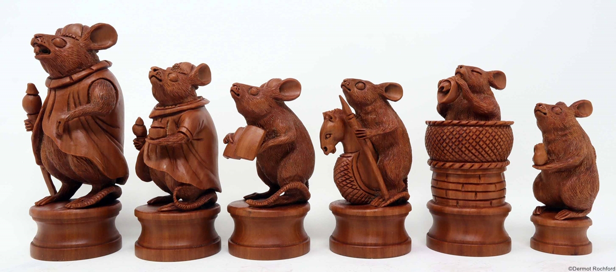 Commisioned Rat chess set