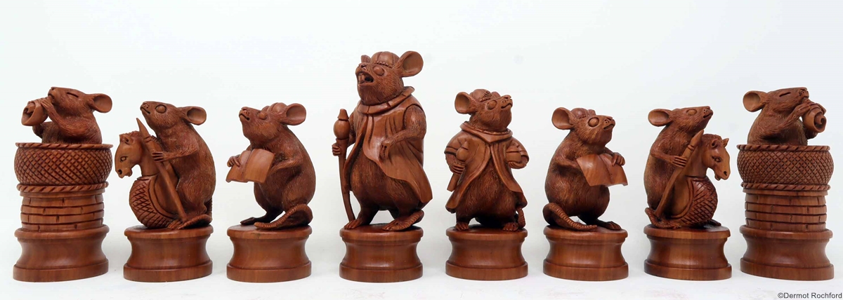 Commisioned Rat Chess Set