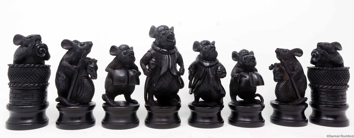 Commisioned Rat Chess Set