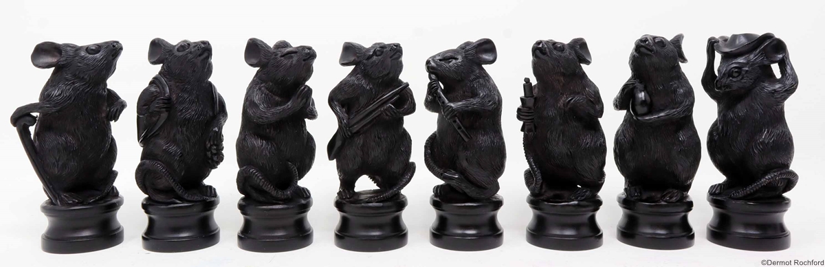 Commisioned Rat Chess Set