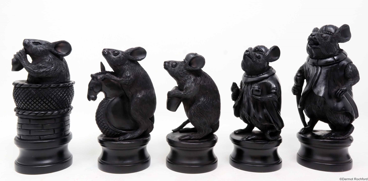 Commisioned Rat Chess Set