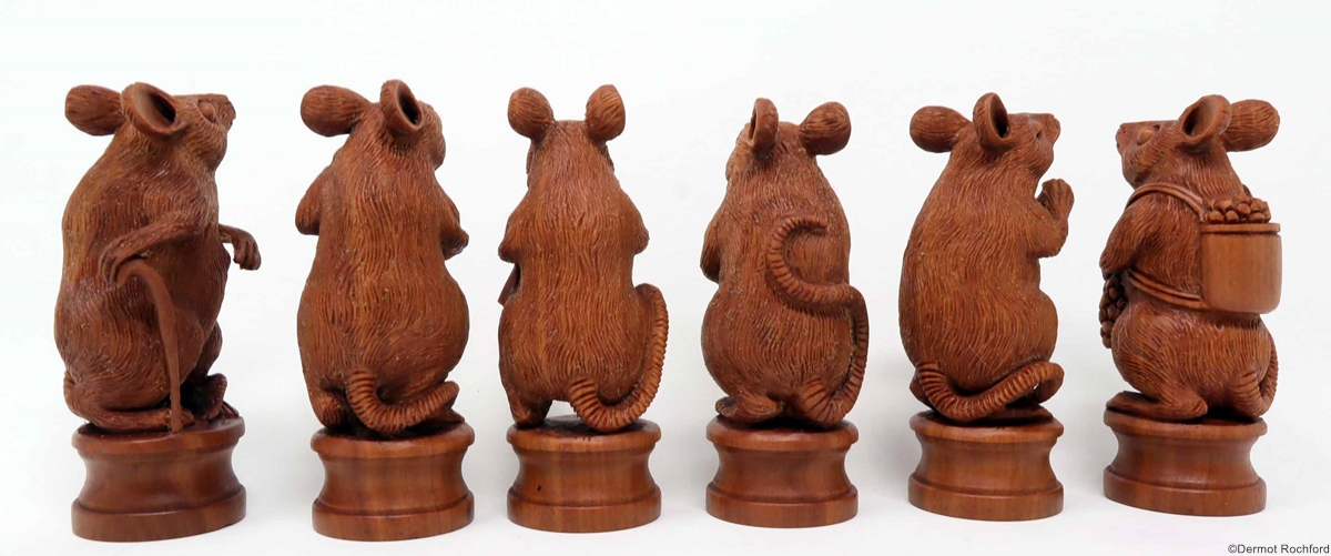 Commisioned Rat Chess Set