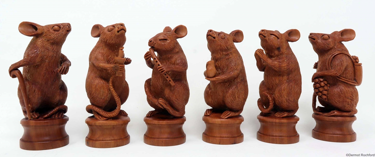 Commisioned Rat Chess Set