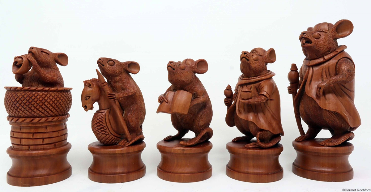 Commisioned Rat Chess Set