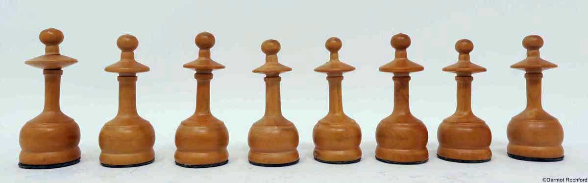 Vintage French Regence Chess Set