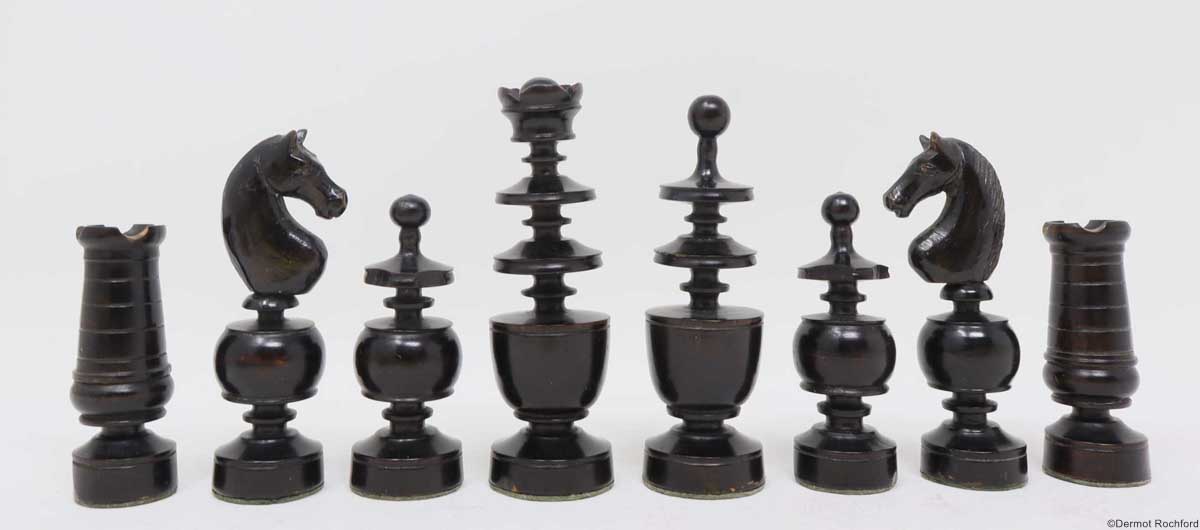 Vintage French Regence Chess Set