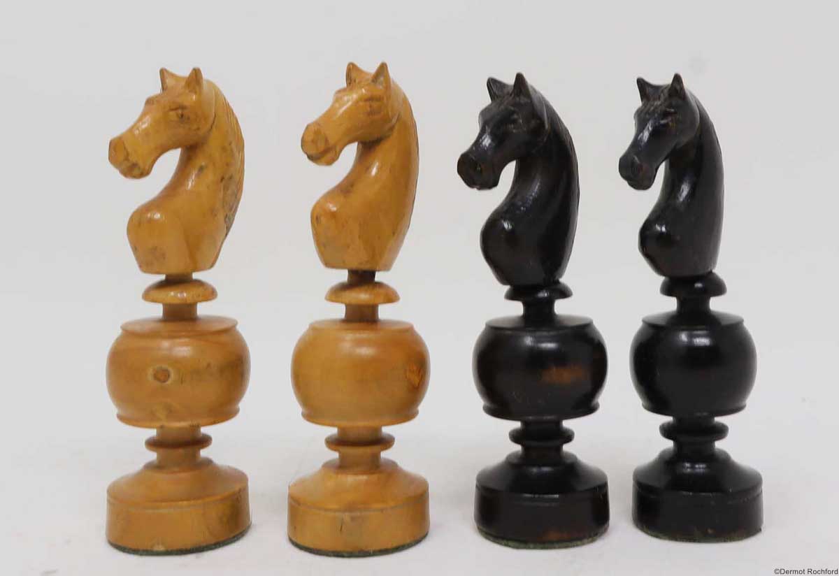 Vintage French Regence Chess Set