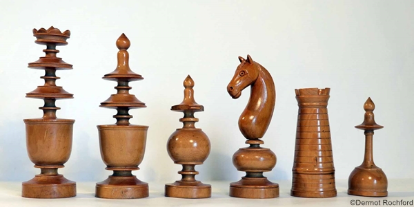 Antique French Regence Chess Set