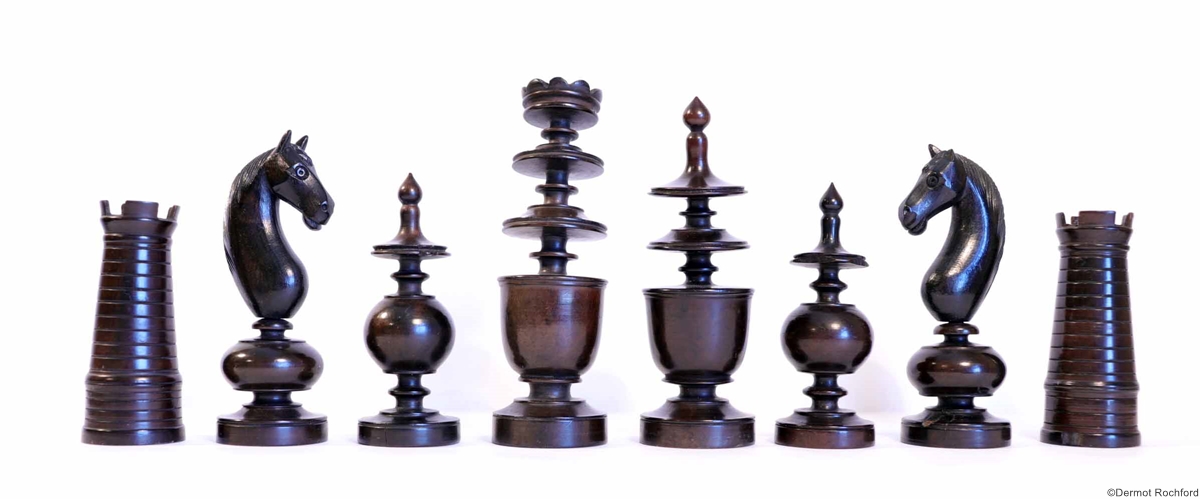 Vintage French Regence Chess Set