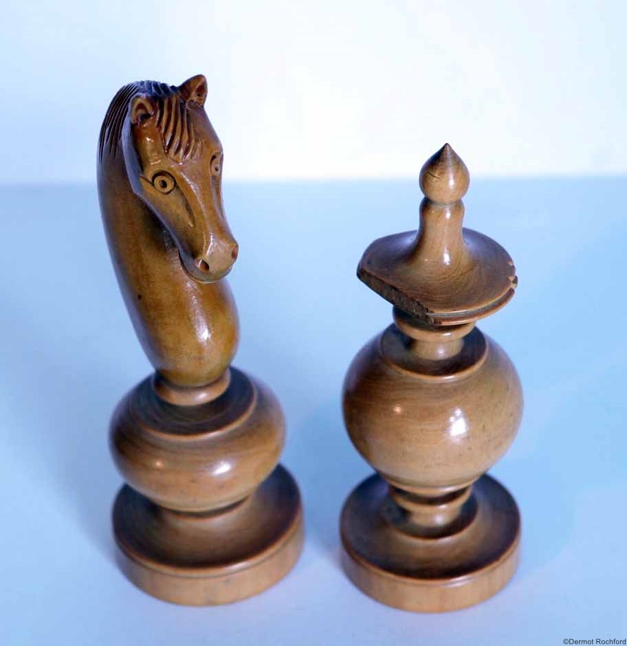 Vintage French Regence Chess Set